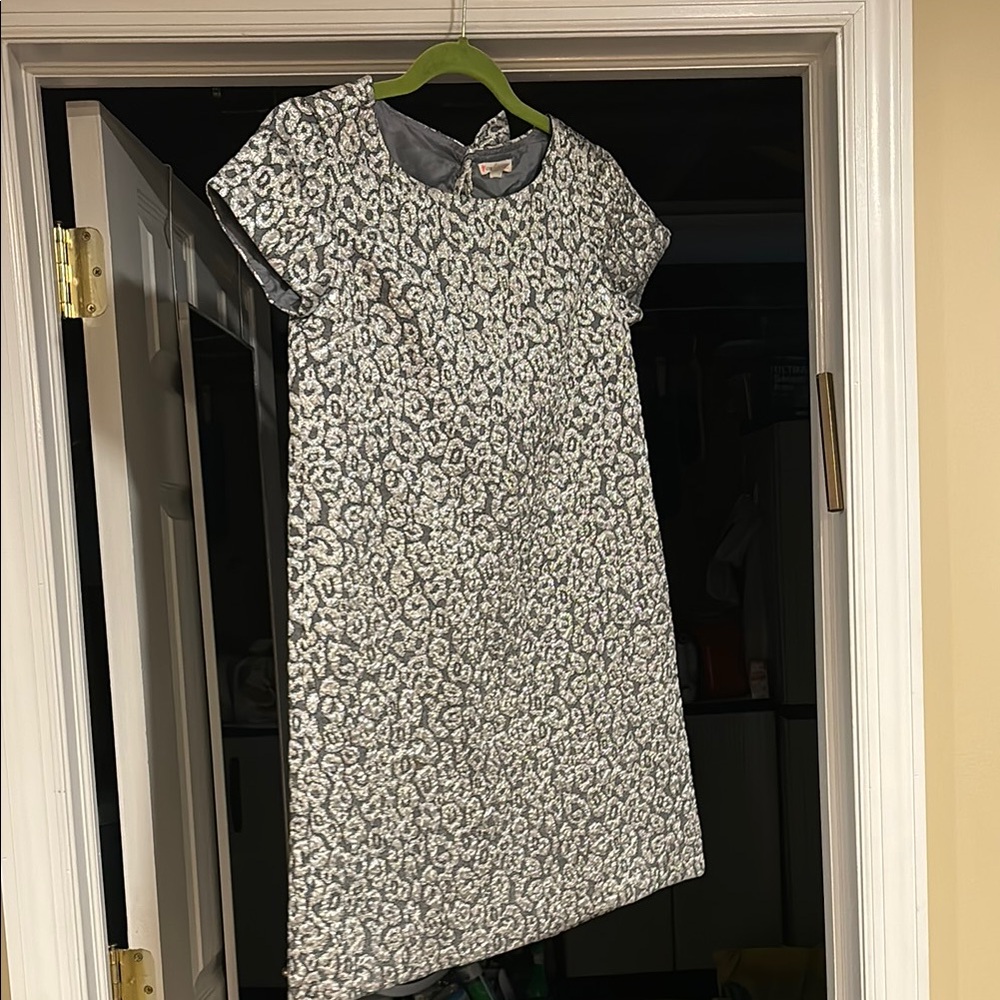 Gray Leopard Print Dress